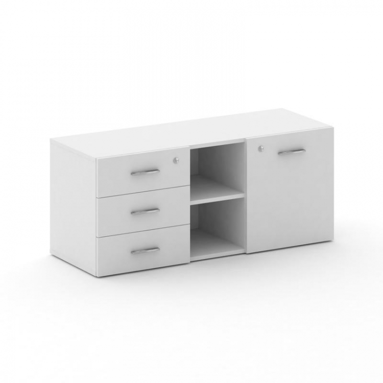 Fresco Греденция FRU.GR-2 Белый Бриллиант UM/Хром 1250*460*532