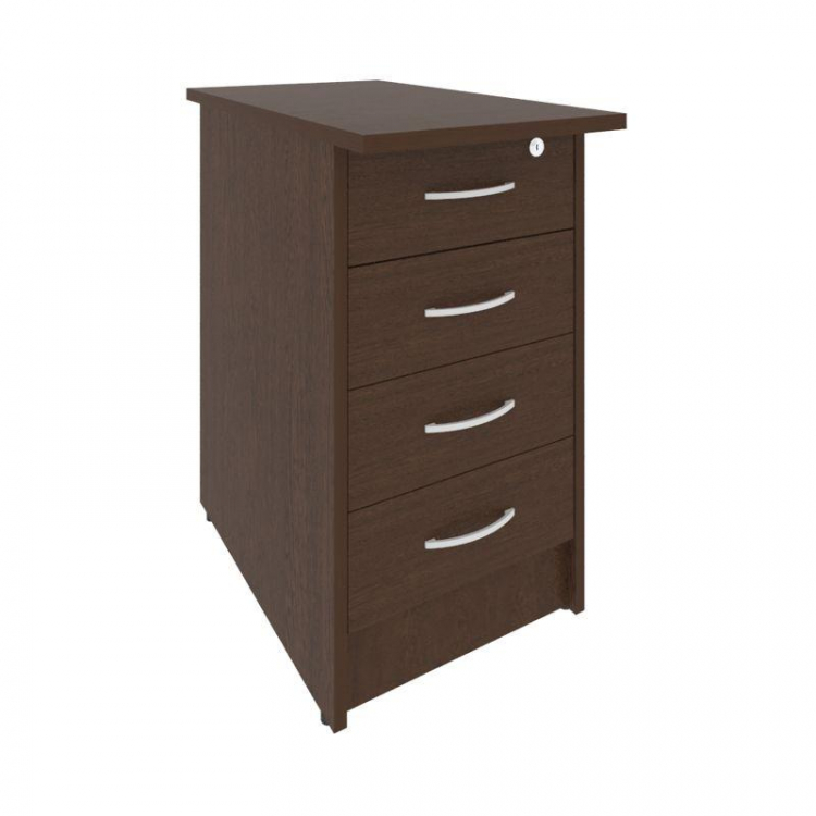 Riva Тумба приставная с фолдингом (4 ящика, с замком) А.ТП-4.2F-S Венге Цаво 412*720*750