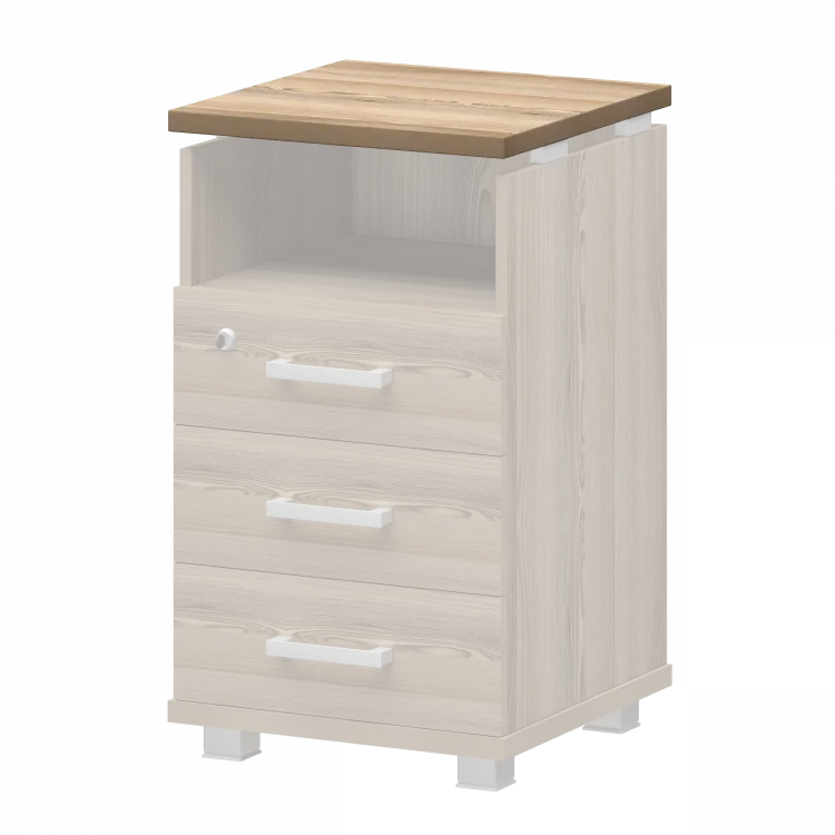 Крышка тумбы НТ-320.45 Дуб сафари 438x444x25 Аргентум