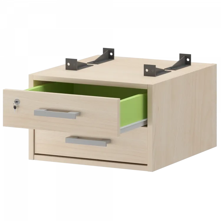 Тумба подвесная для столов на м/каркасе гл.600 мм АМТ2-02М.60 Бук 432x470x296 Арго-М