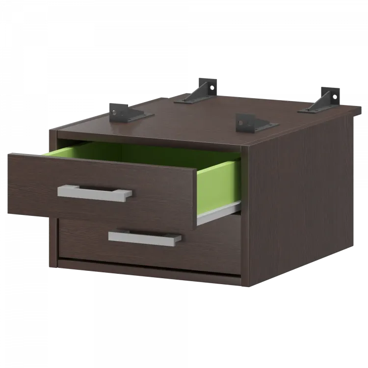 Тумба подвесная для столов на м/каркасе гл.730 мм АМТ2-02.73 Дуб венге 432x546x296 Арго-М