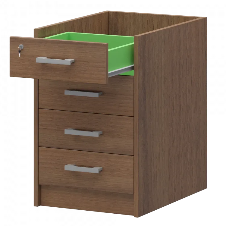 Корпус тумбы приставной АТ-07 Орех гварнери 440x600x740 Арго