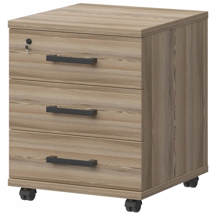 Тумба подкатная НТ-330.Ч Дуб сафари 446x445x583 Аргентум