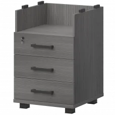 Корпус тумбы приставной НТ-320.Ч Лиственница 440x450x750 Аргентум