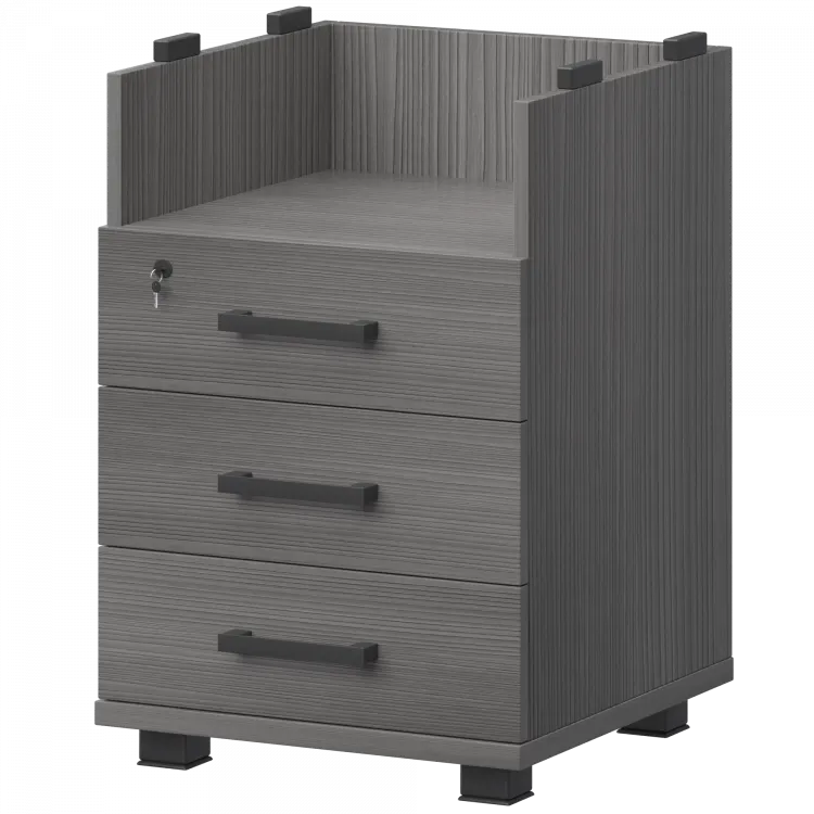 Корпус тумбы приставной НТ-320.Ч Лиственница 440x450x750 Аргентум