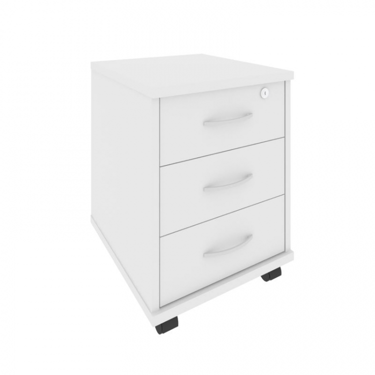 Riva Тумба подкатная 3 ящ. с фолдингом А.ТМ-3F Белый 420*450*556