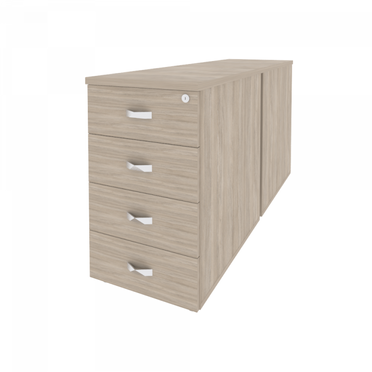 Onix Тумба двойная приставная/опорная O.TPO-2.7 Дуб Аттик 432*1475*750