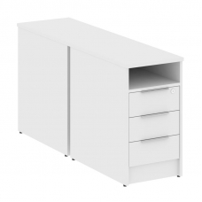 Metal System Тумба приставная Б.ТП-2 Белый 412*1475*750