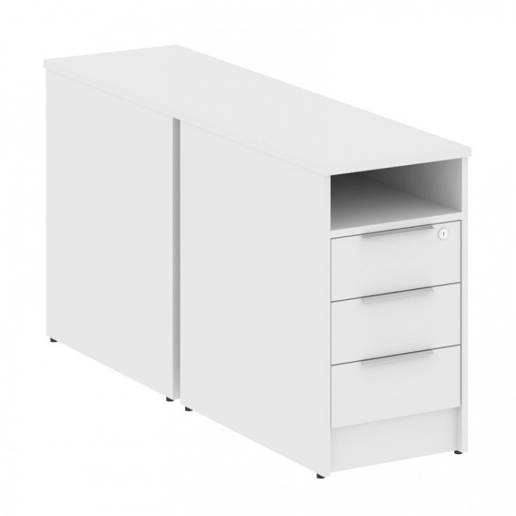 Metal System Тумба приставная Б.ТП-2 Белый 412*1475*750
