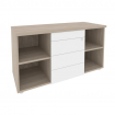 Onix Direct Тумба сервисная с ящиками TIP-ON O.TS-11 TIP Дуб Аттик/Белый Бриллиант 1100*460*598