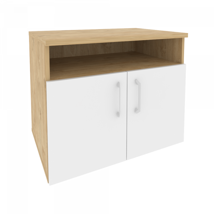 Onix Тумба для оргтехники O.TM-1 Тиквуд Светлый/Белый Бриллиант 800*600*680