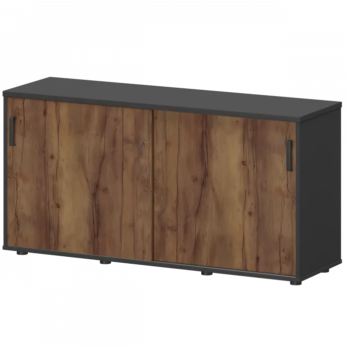 Тумба-купе СМТ-15.7К Тип1 Графит/Таксония 1496x444x750 Смарт