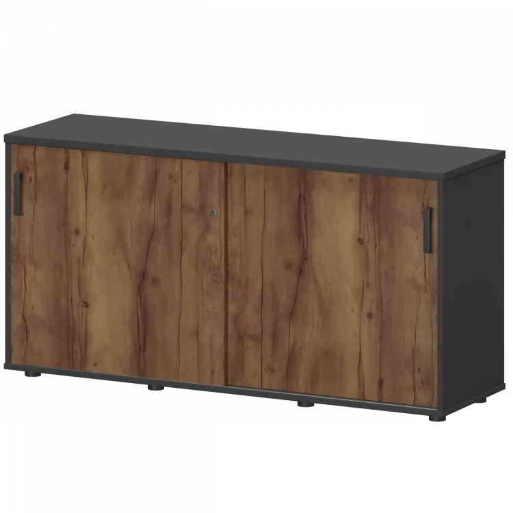 Тумба-купе СМТ-15.7К Тип1 Графит/Таксония 1496x444x750 Смарт