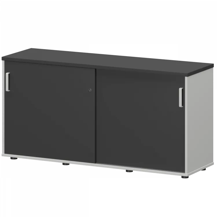 Тумба-купе СМТ-15.7К Тип2 Белый/Графит 1496x444x750 Смарт