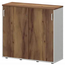 Тумба-купе СМТ-12.11К Тип2 Белый/Таксония 1236x444x1150 Смарт