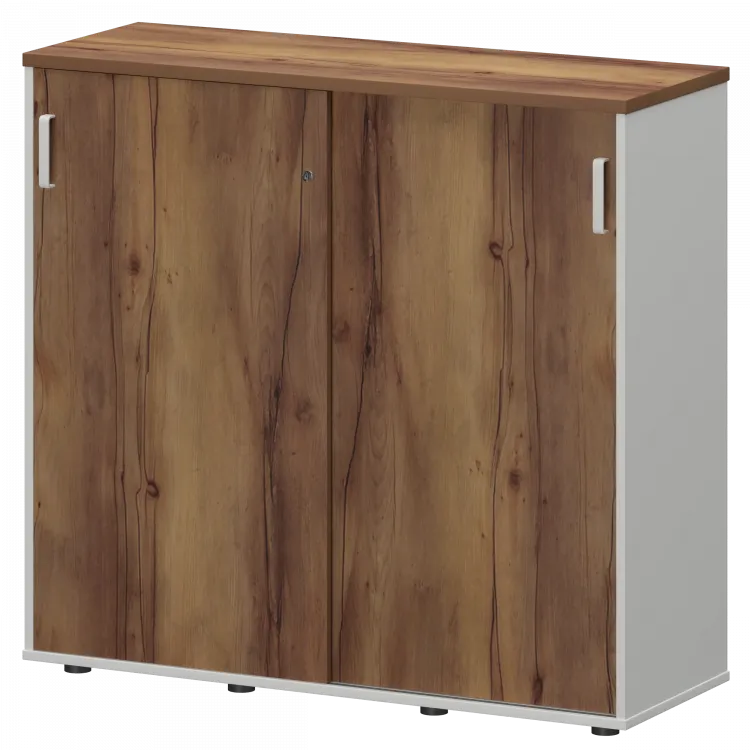 Тумба-купе СМТ-12.11К Тип2 Белый/Таксония 1236x444x1150 Смарт