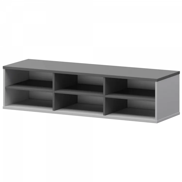 Надставка с вставкой для тумбы-купе СМТ-15НВ.18 тип2 Белый/Графит 1496x444x400 Смарт