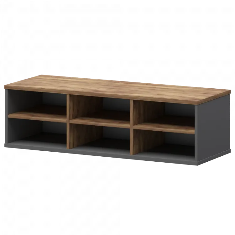 Надставка с вставкой для тумбы-купе СМТ-12НВ.18 тип2 Графит/Таксония 1236x444x400 Смарт