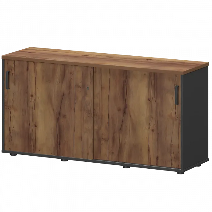 Тумба-купе СМТ-15.7К Тип2 Графит/Таксония 1496x444x750 Смарт