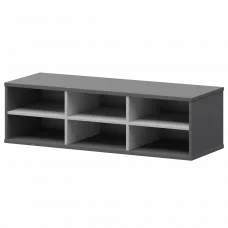 Надставка с вставкой для тумбы-купе СМТ-12НВ.18 тип1 Графит/Белый 1236x444x400 Смарт