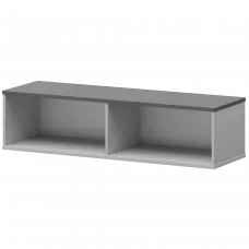 Надставка для тумбы-купе СМТ-15Н25 Белый/Графит 1496x444x400 Смарт