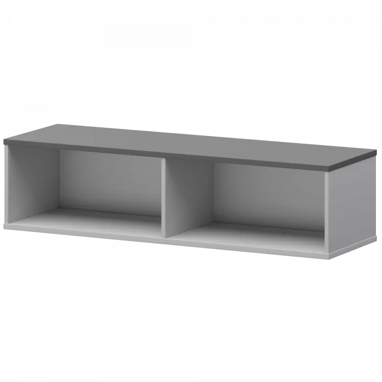 Надставка для тумбы-купе СМТ-15Н25 Белый/Графит 1496x444x400 Смарт