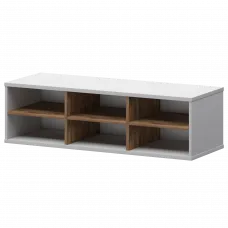 Надставка с вставкой для тумбы-купе СМТ-12НВ.18 тип1 Белый/Таксония 1236x444x400 Смарт