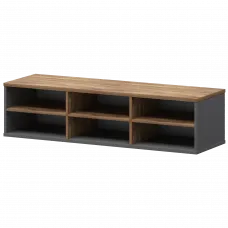 Надставка с вставкой для тумбы-купе СМТ-15НВ.18 тип2 Графит/Таксония 1496x444x400 Смарт