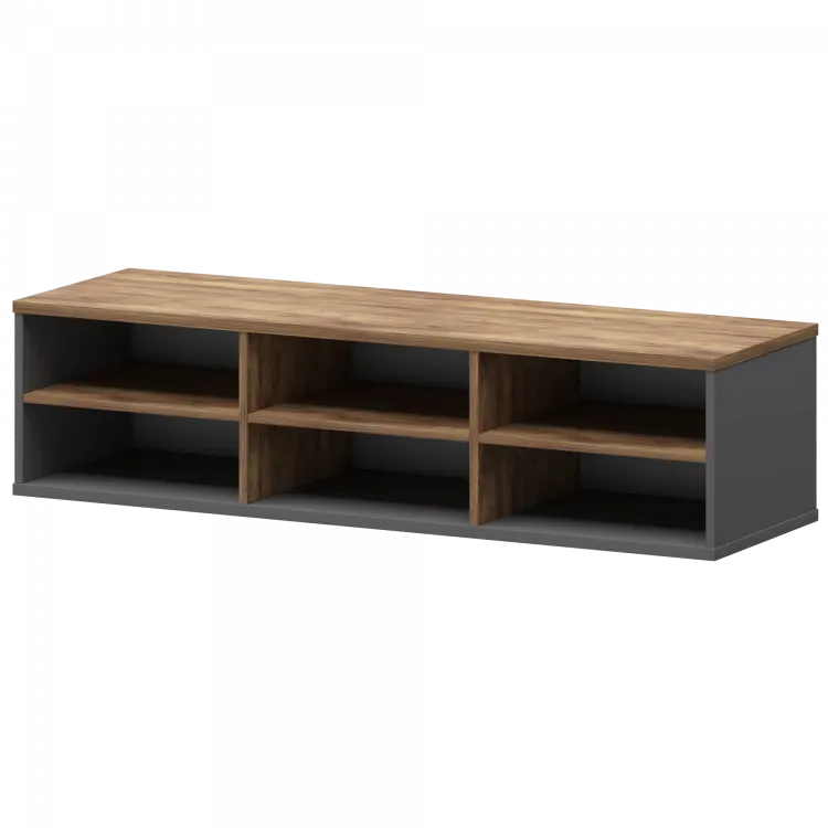 Надставка с вставкой для тумбы-купе СМТ-15НВ.18 тип2 Графит/Таксония 1496x444x400 Смарт