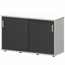 Тумба-купе СМТ-12К Тип1 Белый/Графит 1236x444x750 Смарт