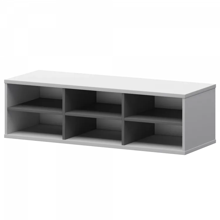 Надставка с вставкой для тумбы-купе СМТ-12НВ.18 тип1 Белый/Графит 1236x444x400 Смарт