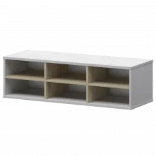 Надставка с вставкой для тумбы-купе СМТ-12НВ.18 тип1 Белый/Кронберг 1236x444x400 Смарт