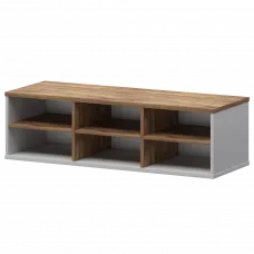 Надставка с вставкой для тумбы-купе СМТ-12НВ.18 тип2 Белый/Таксония 1236x444x400 Смарт