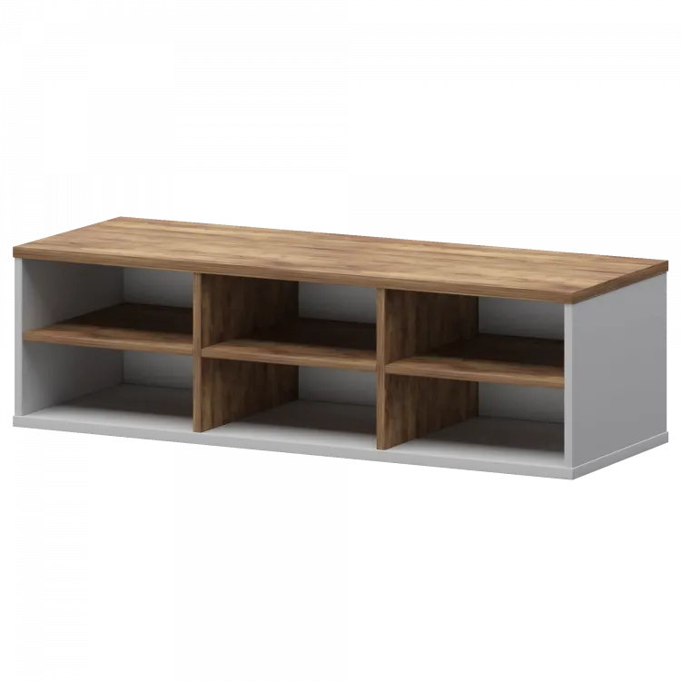 Надставка с вставкой для тумбы-купе СМТ-12НВ.18 тип2 Белый/Таксония 1236x444x400 Смарт