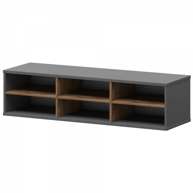 Надставка с вставкой для тумбы-купе СМТ-15НВ.18 тип1 Графит/Таксония 1496x444x400 Смарт