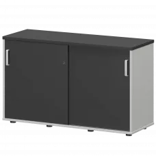 Тумба-купе СМТ-12К Тип2 Белый/Графит 1236x444x750 Смарт