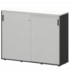 Тумба-купе СМТ-15.11К Тип2 Графит/Белый 1496x444x1150 Смарт