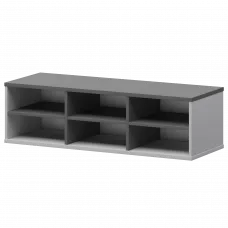 Надставка с вставкой для тумбы-купе СМТ-12НВ.18 тип2 Белый/Графит 1236x444x400 Смарт