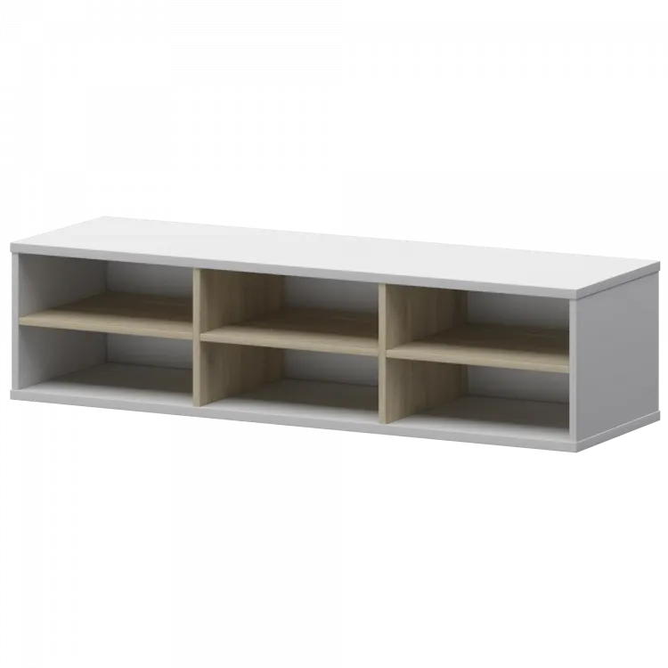 Надставка с вставкой для тумбы-купе СМТ-15НВ.18 тип1 Белый/Кронберг 1496x444x400 Смарт