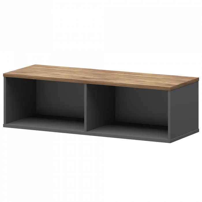 Надставка для тумбы-купе СМТ-12Н25 Графит/Таксония 1236x444x400 Смарт