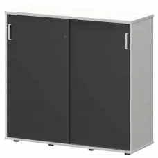 Тумба-купе СМТ-12.11К Тип1 Белый/Графит 1236x444x1150 Смарт