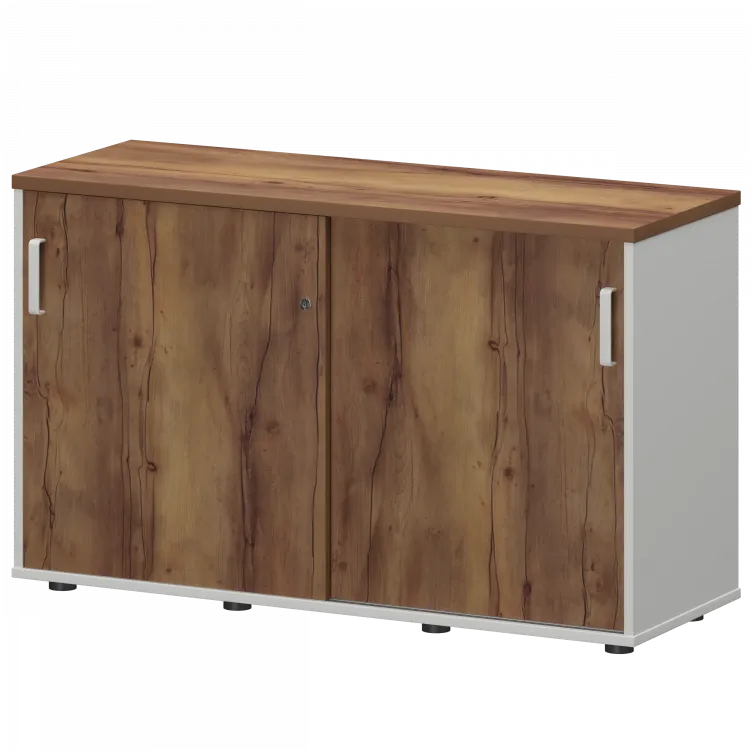 Тумба-купе СМТ-12К Тип2 Белый/Таксония 1236x444x750 Смарт