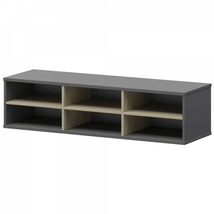 Надставка с вставкой для тумбы-купе СМТ-15НВ.18 тип1 Графит/Кронберг 1496x444x400 Смарт