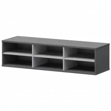 Надставка с вставкой для тумбы-купе СМТ-15НВ.18 тип1 Графит/Белый 1496x444x400 Смарт