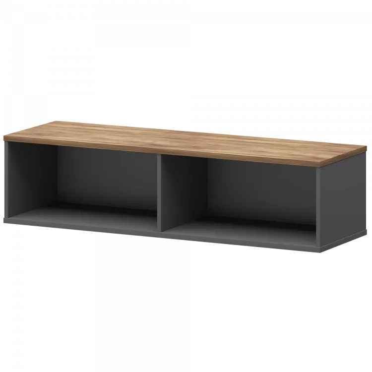 Надставка для тумбы-купе СМТ-15Н25 Графит/Таксония 1496x444x400 Смарт