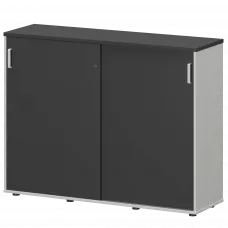 Тумба-купе СМТ-15.11К Тип2 Белый/Графит 1496x444x1150 Смарт