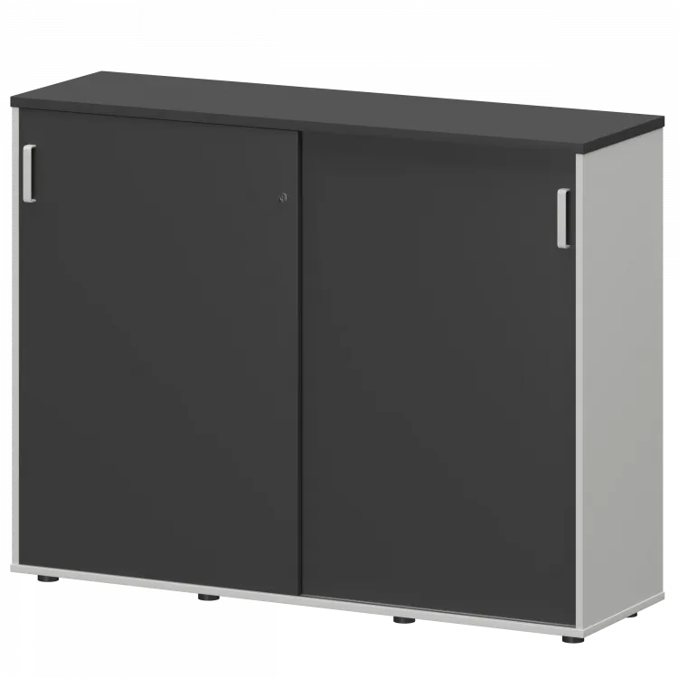 Тумба-купе СМТ-15.11К Тип2 Белый/Графит 1496x444x1150 Смарт