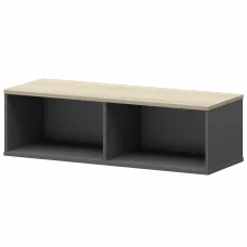 Надставка для тумбы-купе СМТ-12Н25 Графит/Кронберг 1236x444x400 Смарт