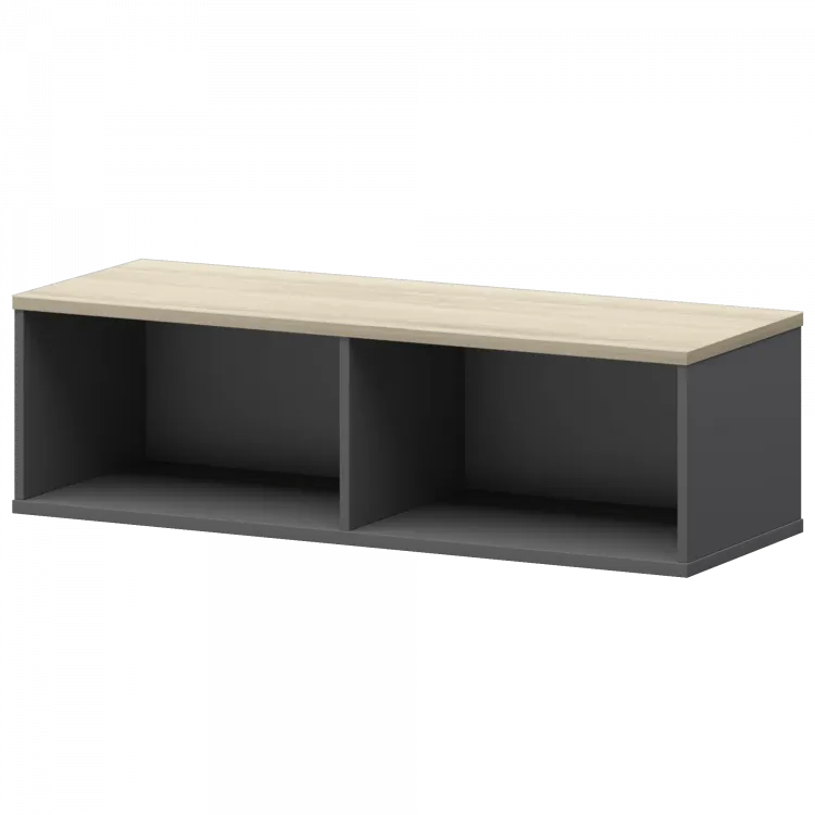 Надставка для тумбы-купе СМТ-12Н25 Графит/Кронберг 1236x444x400 Смарт