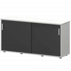 Тумба-купе СМТ-15.7К Тип1 Белый/Графит 1496x444x750 Смарт